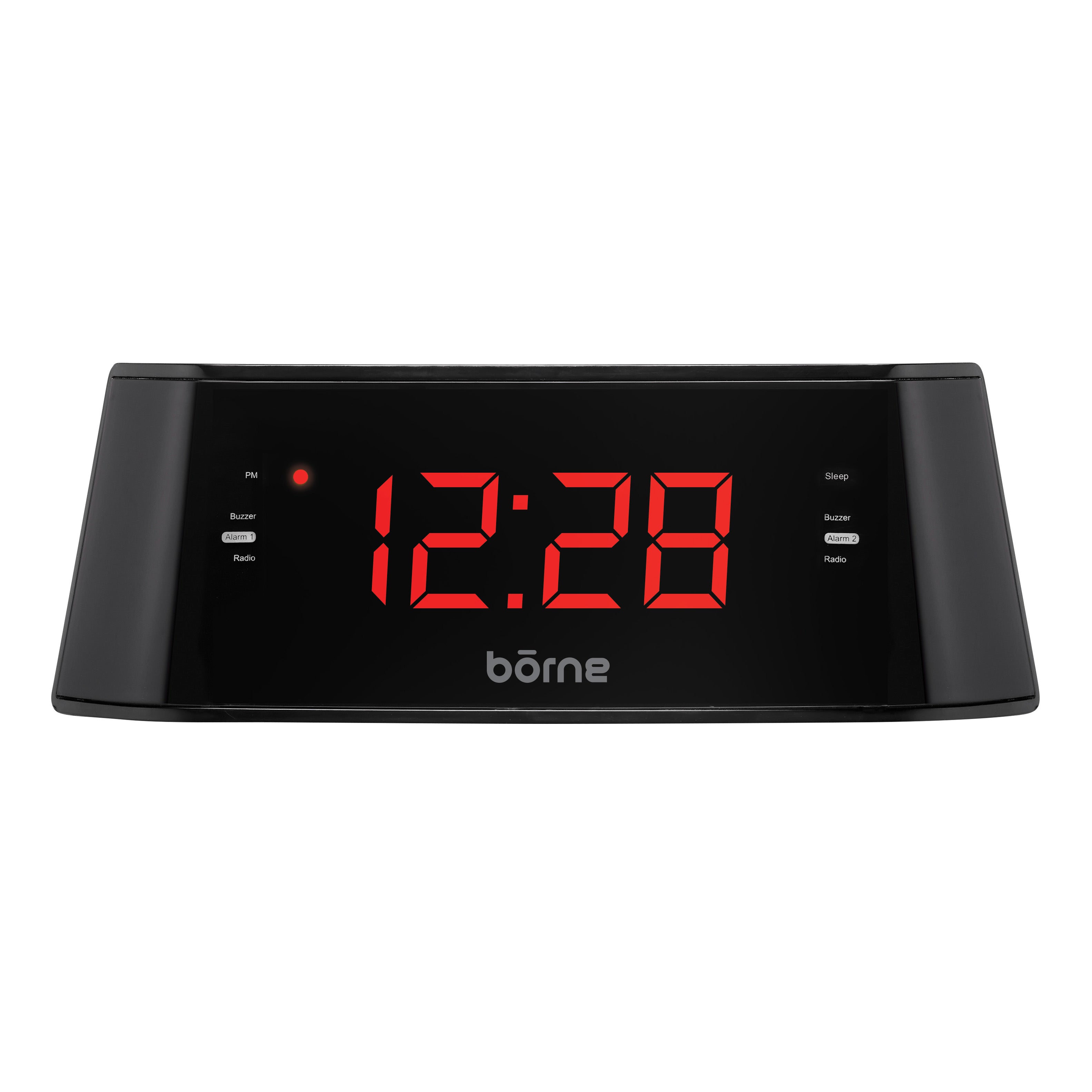 Digital AM/FM clock radio with large display – Borne Lifestyle