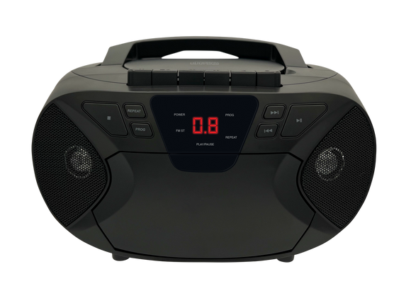 Portable CD Cassette Boombox with AM/FM Radio – Borne Lifestyle